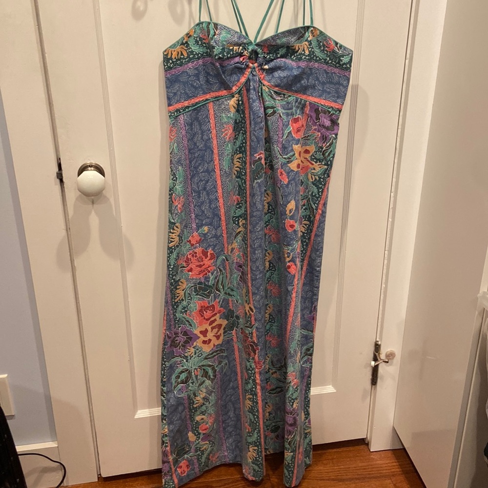 Dutchess cotton floral maxi dress